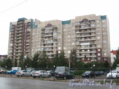 Шуваловский пр., дом 59, корп. 1. Общий вид жилого дома. Фото 2 сентября 2012 года.