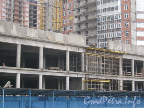 Строительство дома по адресу пр. Просвещения, дома 43. Фото июль 2012 г.