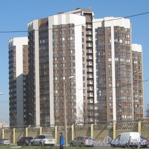 Дунайский пр., дом 23. Общий вид с ул. Ленсовета. Фото апрель 2012 г.