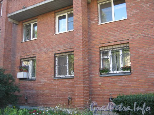 Пр. Стачек, дом 164. Микрорайон «Форели». Окна нижних этажей. Фото август 2012 г.