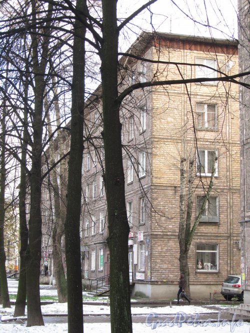 Пр. Елизарова, дом 11. Фасад здния со стороны улицы. Фото октябрь 2012 г.