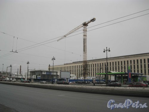 Московский пр., д. 156А. Строительство бизнес-центра «Electro». Фото январь 2013 г.
