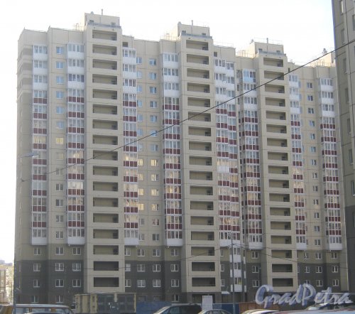 Ленинский пр., дом 55, корпус 2, литера А. Фрагмент здания. Вид с Ленинского пр. Фото 28 января 2013 г.