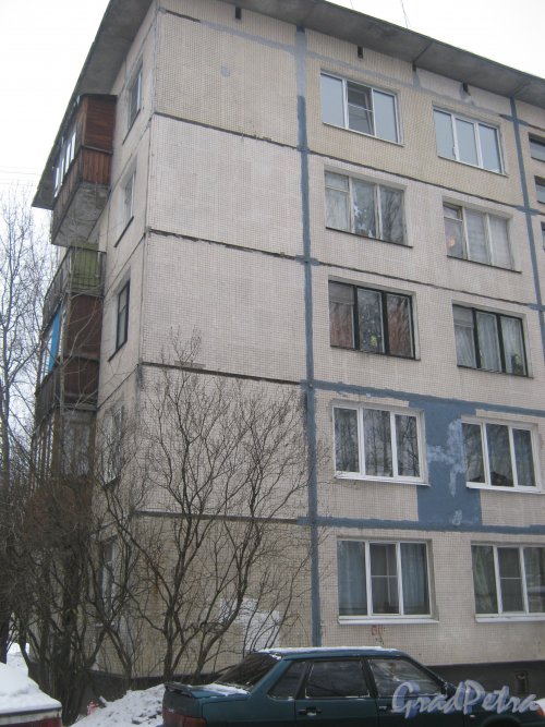 Гражданский пр., дом 107, корпус 3. Общий вид здания со стороны дома 6 корпус 3 по ул. Черкасова. Фото 30 января 2013 г.