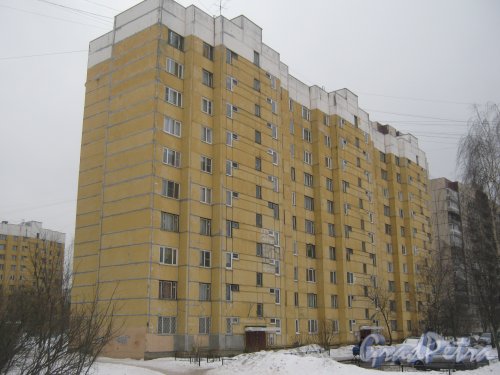 Пр. Луначарского, дом 108, корпус 3. Вид о стороны дома 4 корпус 2 по ул. Черкасова. Фото 30 января 2013 г.