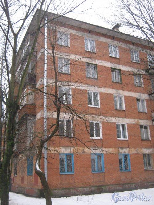 Светлановский пр., дом 55. Общий вид со стороны Зелёной ул. Фото 8 февраля 2013 г.