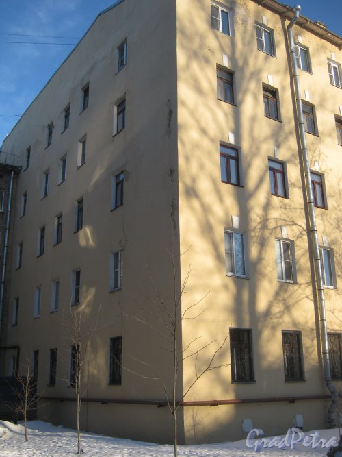 1-й Муринский пр., дом 13. Общий вид со стороны двора. Фото 5 февраля 2013 г.