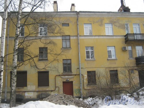Пр. Энгельса, дом 10. Фрагмент здания со стороны двора. Фото 26 февраля 2013 г.