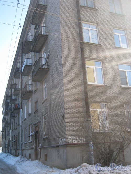 1-Муринский пр., дом 29. Общий вид со стороны дома 19. Фото 10 марта 2013 г.