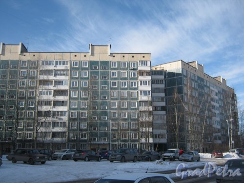 Суздальский пр, дом 5, корпус 1. Общий вид с Суздальского пр. на фрагмент здания. Фото 16 марта 2013 г.