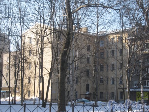1-Муринский пр., дом 13. Общий вид со стороны 1-Муринского пр. Фото 10 марта 2013 г.