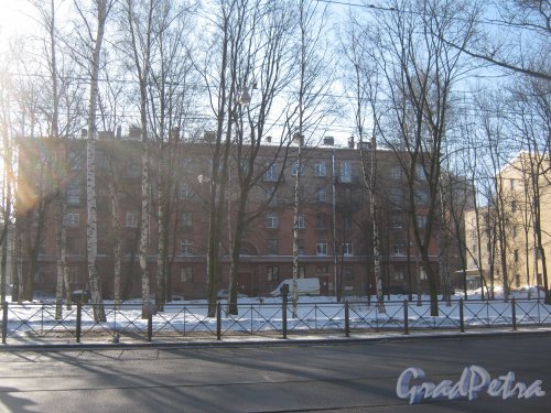 1-Муринский пр., дом 15. Общий вид со стороны 1-Муринского пр. Фото 10 марта 2013 г.