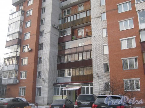 Тихорецкий пр., дом 11, корпус 4. Фрагмент здания. Фото 17 февраля 2013 г.