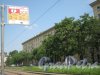 Пр. Стачек, дом 67, корпус 6. Вид с трамвайной остановки «ул. Зенитчиков». Фото 26 июня 2013 г.