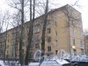 Ленинский пр., дом 125, корпус 3. Фрагмент здания со стороны дома 127, корпус 2. Фото 12 января 2014 г.
