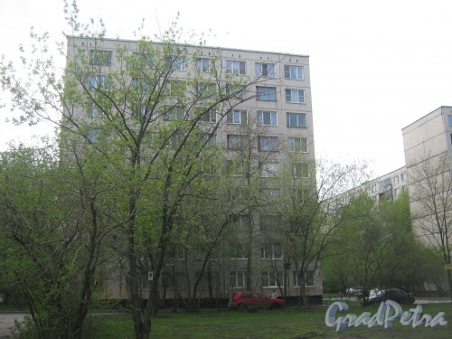 Пр. Большевиков, дом 13, корпус 3. Фрагмент здания со стороны дома 13 корпус 1. Фото 13 мая 2013 г.
