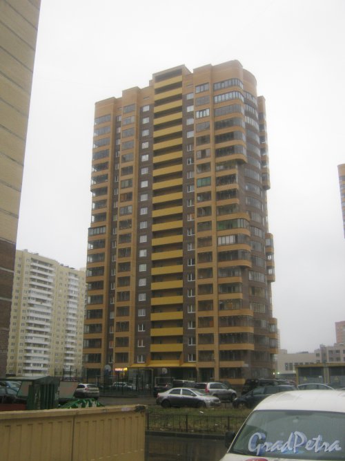 Пр. Кузнецова, дом 14, корпус 2. Общий вид здания с пр. Кузнецова. Фото 29 декабря 2013 г.