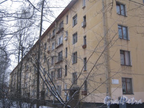 Ленинский пр., дом 127, корпус 3. Общий вид со стороны парадных. Фото 12 января 2014 г.