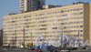 Петергофское шоссе, дом 7, корпус 1. Фрагмент фасада со стороны ул. Десантников. Вид с Петергофского шоссе. Фото 4 мая 2013 г.