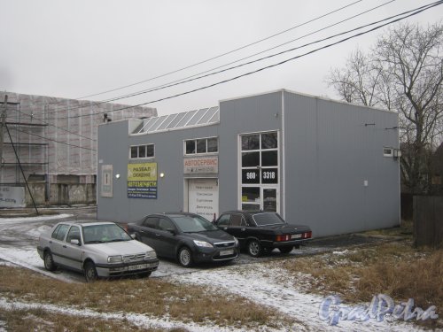 Красное Село (Горелово), Аннинское шоссе, дом 16. Общий вид здания. Фото 4 января 2014 г.