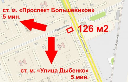 Санкт-Петербург,Солидарности пр. - Встроенное помещение продажа (вторичное)